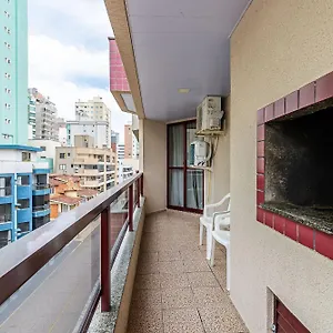 Apto Pé Na Areia Vista Mar Em Meia Evb308 Apartamento